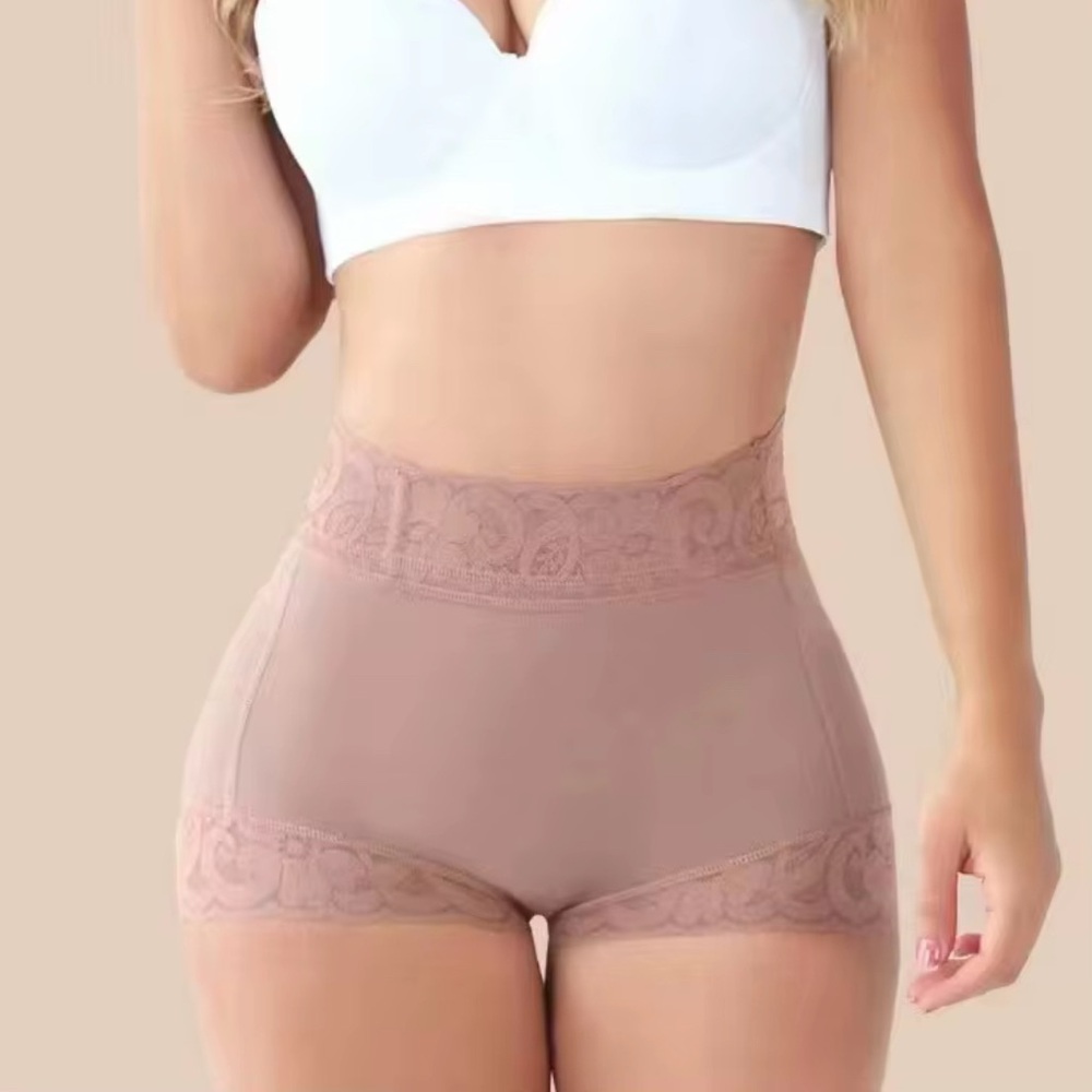 Elegant High-Waist Shapewear in Brown
